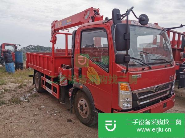 湖北出售二手重汽豪曼五噸隨車吊