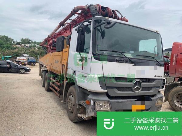 湖南出售二手奔馳三橋六節臂48米泵車