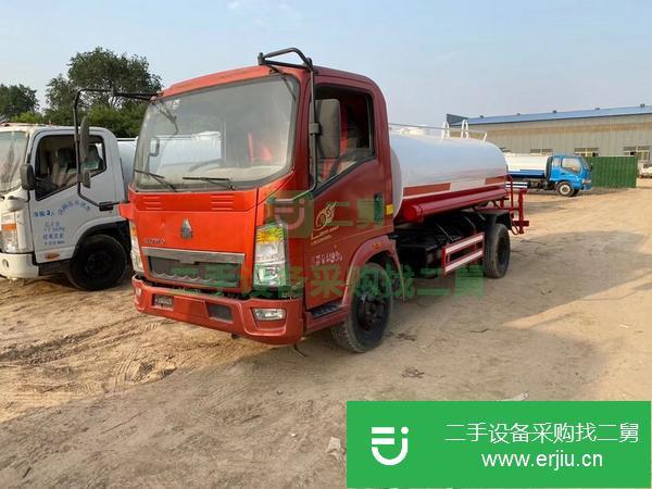 山東出售二手重汽豪沃5立方灑水車