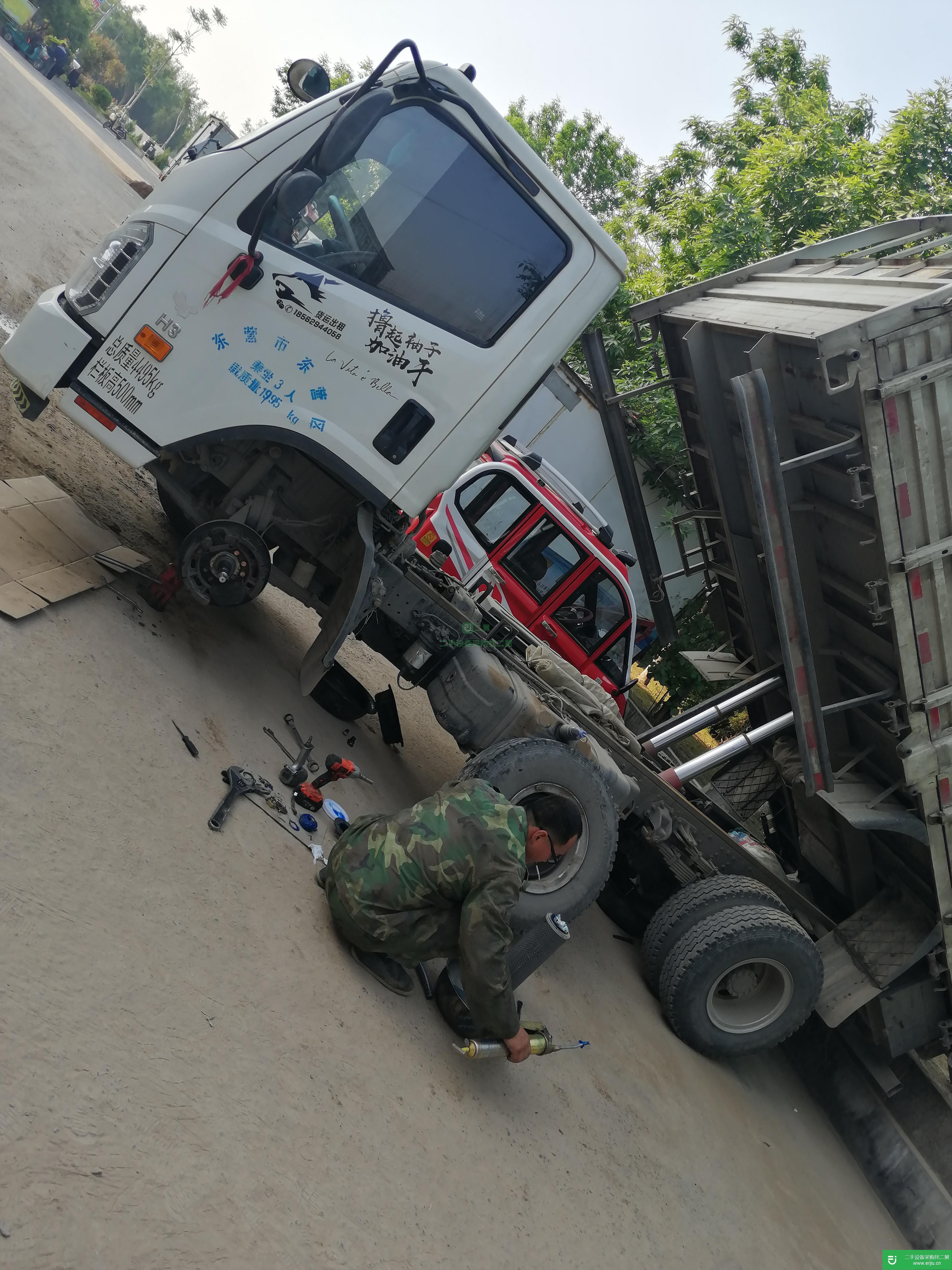 山東出售二手福田瑞沃平板自卸車