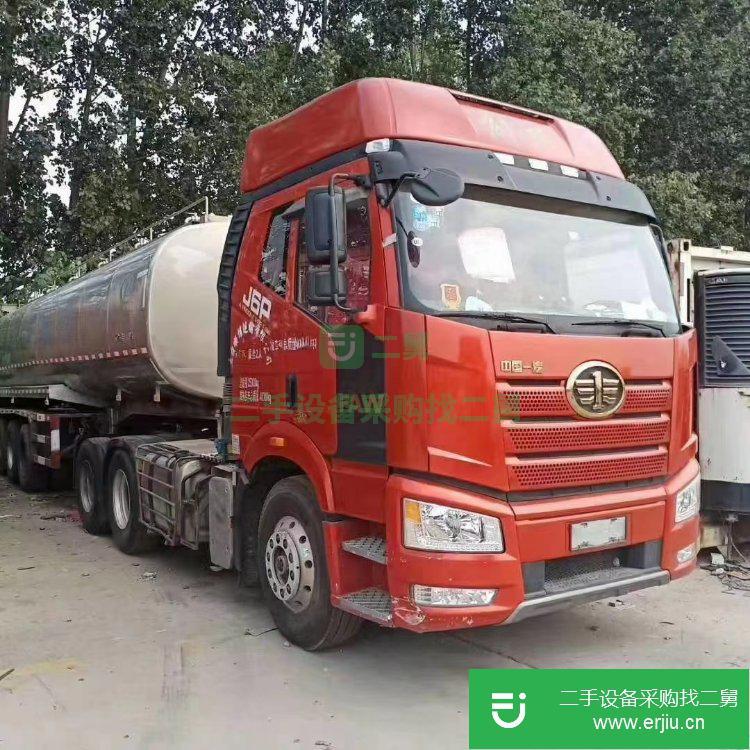 山東出售二手一汽解放500馬力油罐車