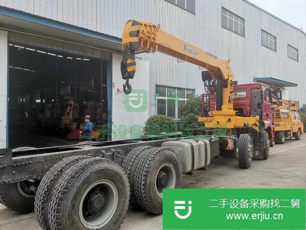 廣西出售二手陜汽德龍12噸隨車吊