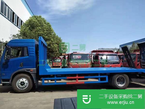 寧夏出售二手解放龍V單橋平板運輸車
