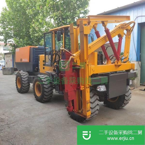 山東出售二手高速公路護(hù)欄安裝打樁機(jī)