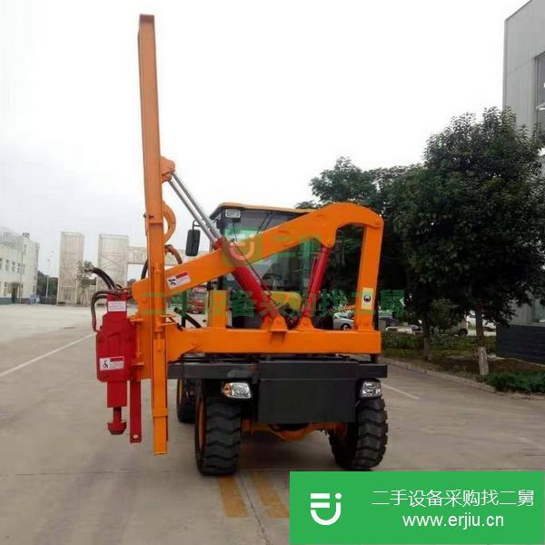 山東出售二手公路護欄打樁機