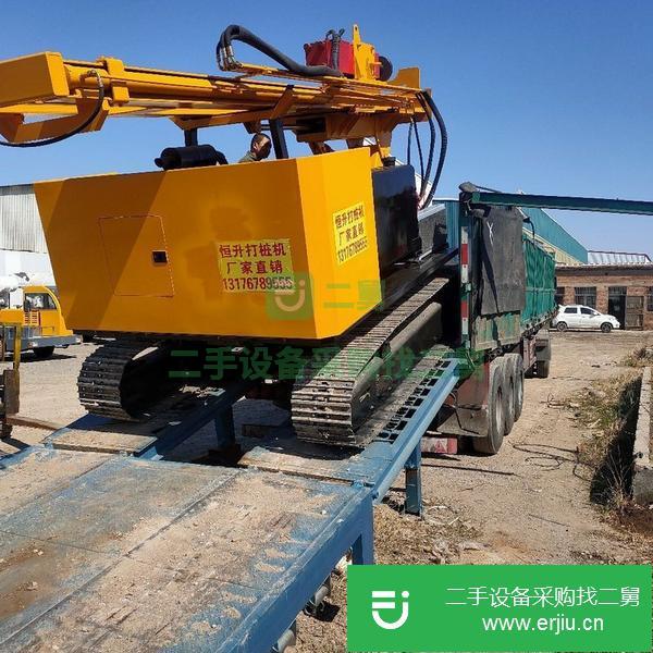 青海出售二手光伏履帶打樁機(jī)
