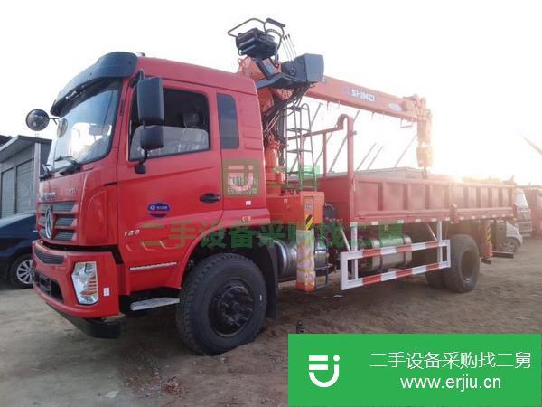 河南出售二手東風D3L單橋8噸隨?車吊