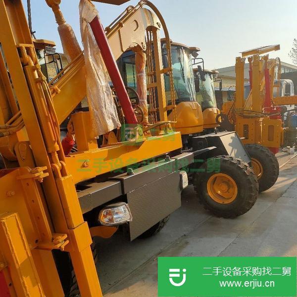 山東出售二手公路護欄打樁機