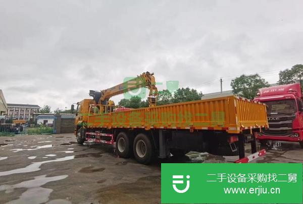 安微出售二手乘龍H5后八輪14噸隨車吊
