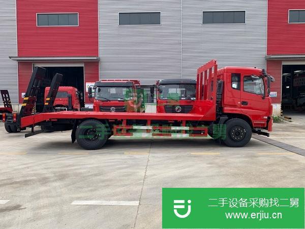 陜西出售二手挖機平板運輸車