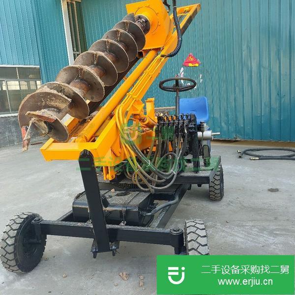 河南出售二手小型螺旋式打樁機(jī)