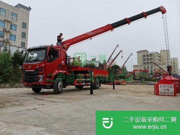江西出售二手柳汽乘龍8噸隨車吊