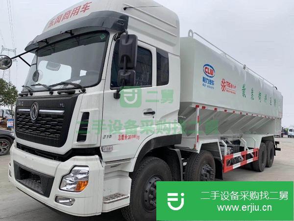 云南出售二手東風天龍40方散裝飼料運輸車
