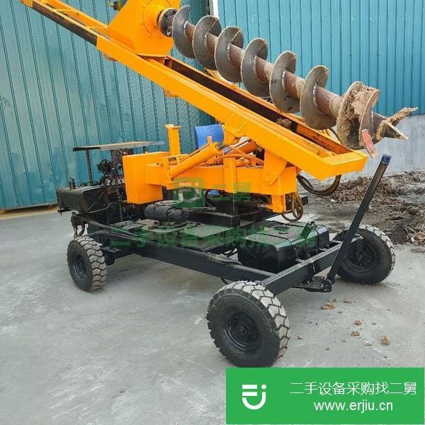 河南出售二手小型螺旋式打樁機(jī)