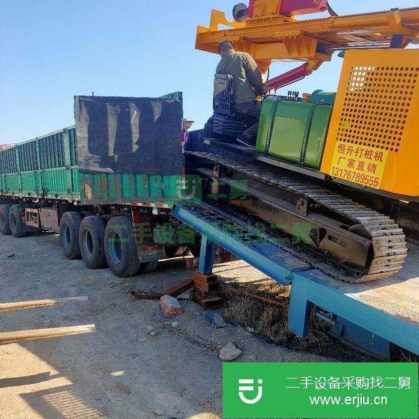 青海出售二手光伏履帶打樁機(jī)