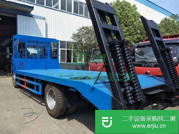 寧夏出售二手解放龍V單橋平板運輸車