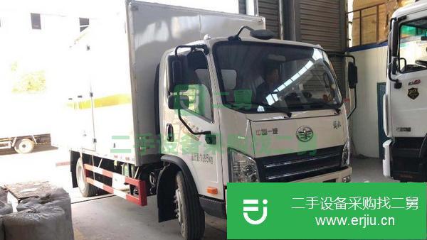 新疆出售二手單橋5米2廂式貨車