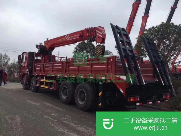 山西出售二手陜汽德龍前四后八20噸隨車吊