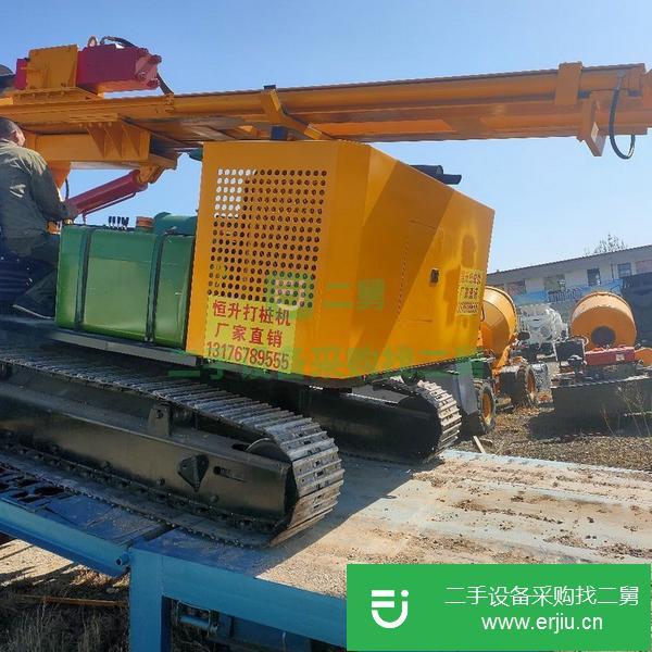 青海出售二手光伏履帶打樁機(jī)