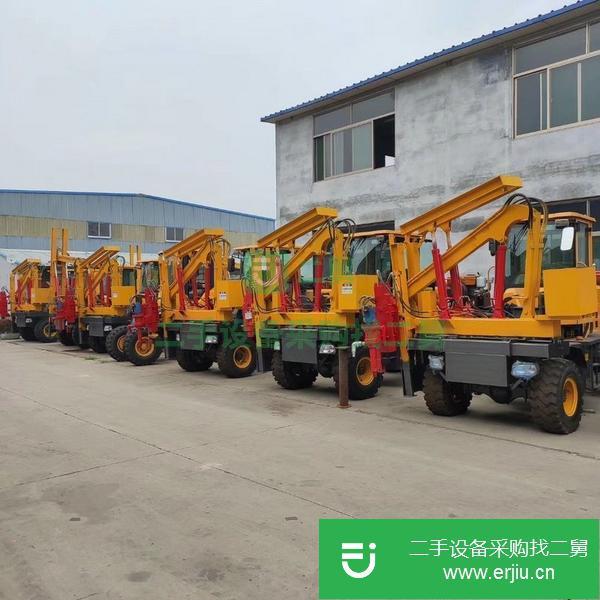 山東出售二手公路護(hù)欄打樁機(jī)