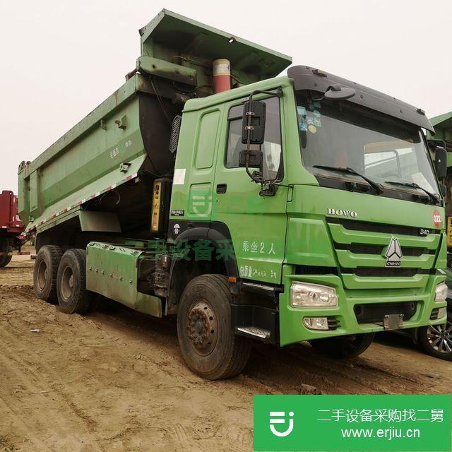 山東出售二手豪沃后翻前四后八自卸車