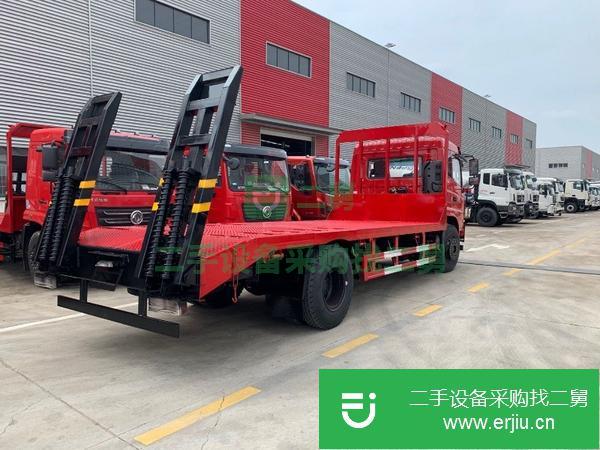 陜西出售二手挖機平板運輸車