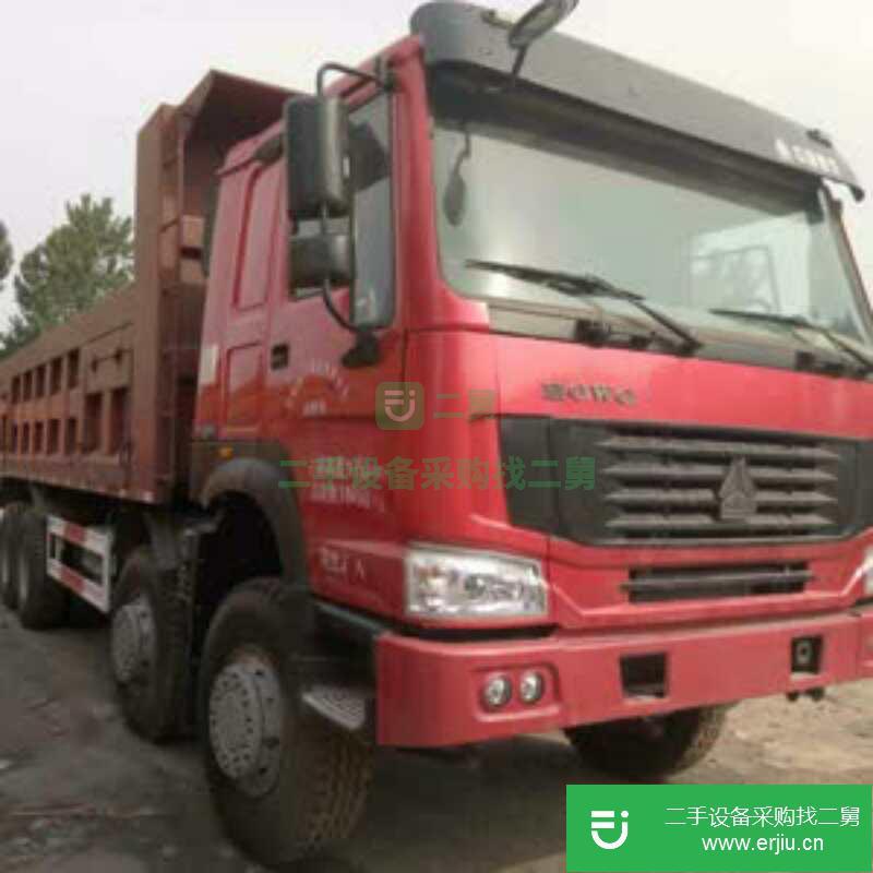 山東出售二手豪沃后八輪工程自卸車