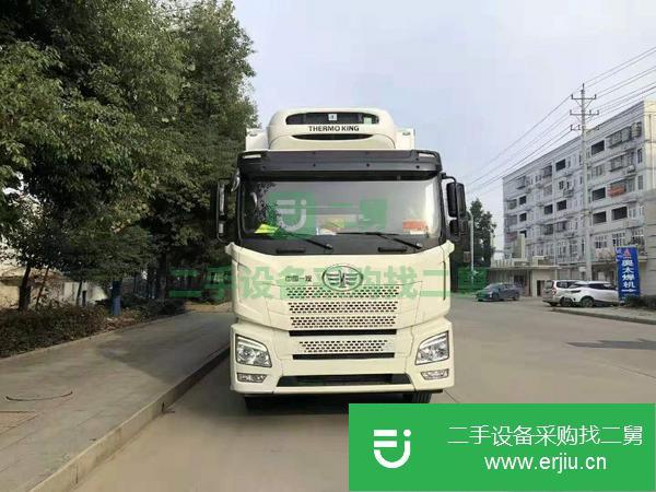 安微出售二手解放9.6米冷藏車
