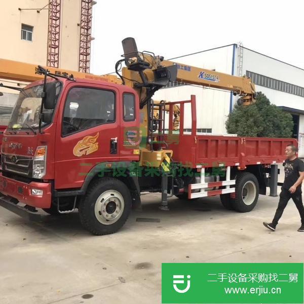 湖北出售二手藍牌九成新隨車吊