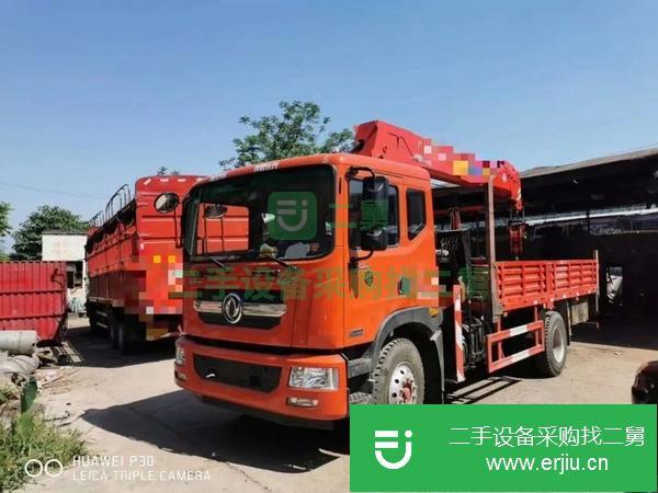 湖北出售二手國五單橋10噸隨車吊