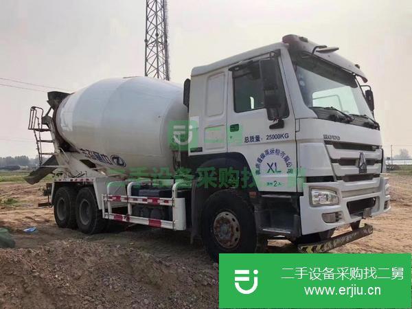 江西出售二手豪沃國五大14方攪拌車