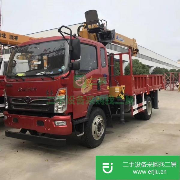 湖北出售二手藍牌九成新隨車吊