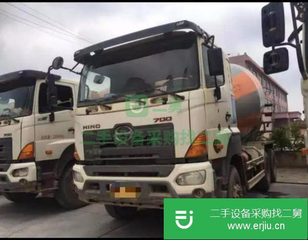 廣西出售二手國四廣汽日野700大12方攪拌車
