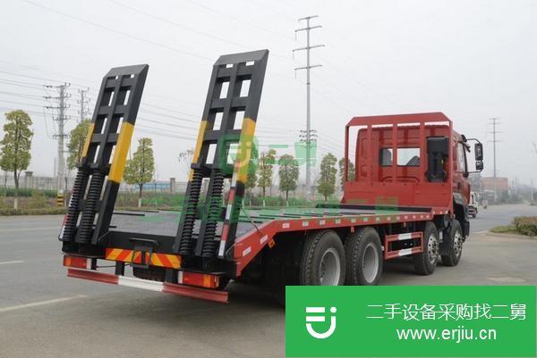 湖北出售二手國六后雙橋平板運輸車