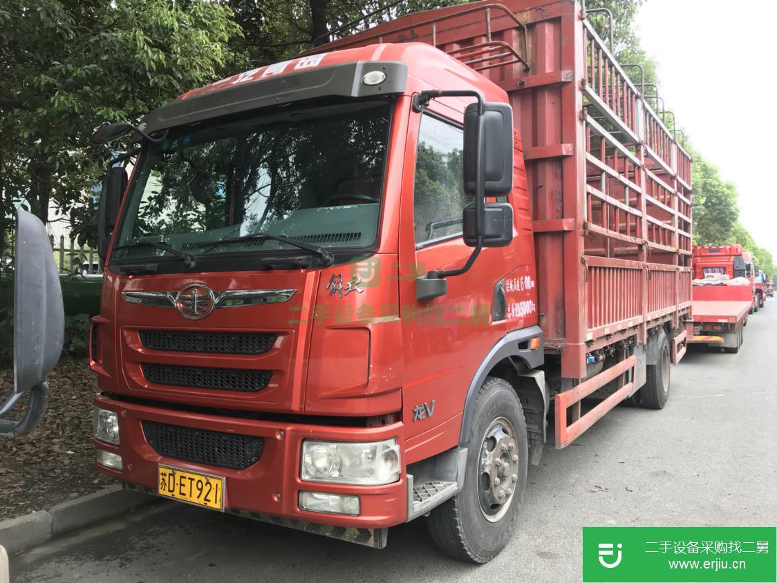 江蘇出售二手青島解放高欄載貨車