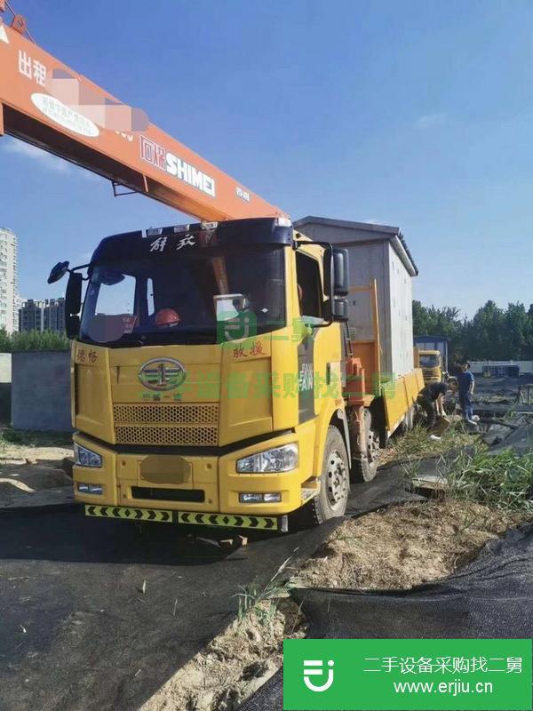 河北出售二手14噸5節臂吊車，臂長19.5米，國五車，上操作四只腿