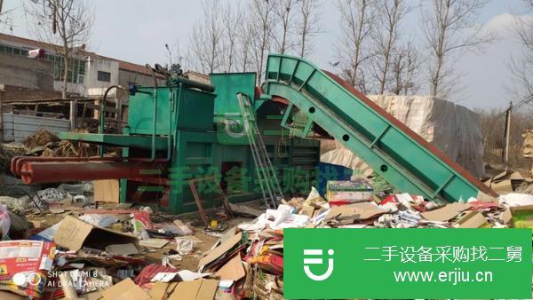 河南出售二手160噸液壓廢紙打包機