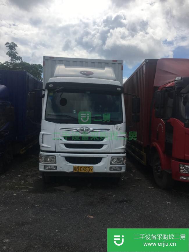 廣東出售二手青島解放廂式貨車