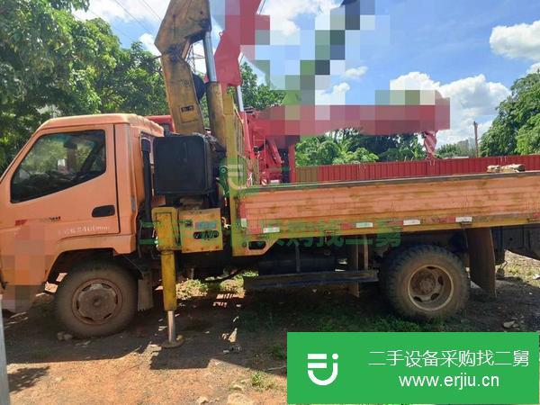 湖南出售二手5噸3節臂隨車吊