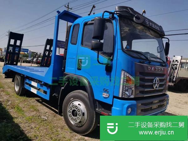 青海出售二手大運G6單橋平板運輸車