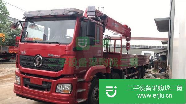 山東出售二手陜汽德龍新M3000前四后八16噸5節臂隨車吊