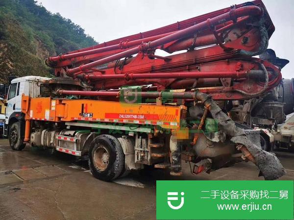 河北出售二手九合35米泵車