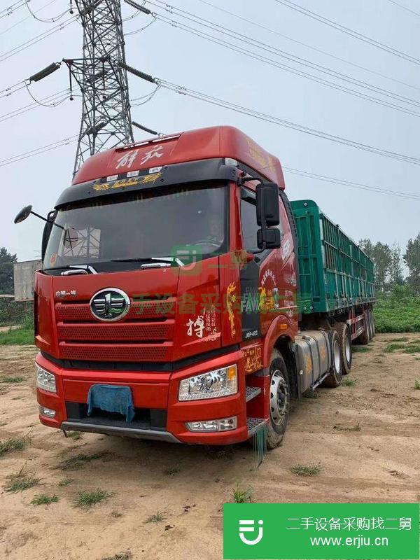 天津出售二手解放J6p半掛車