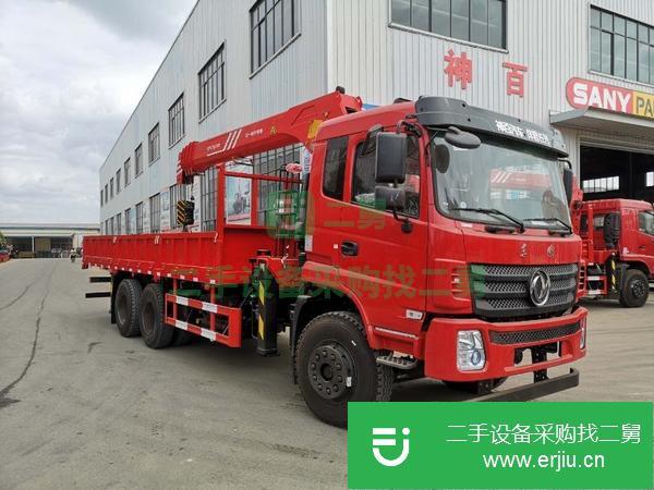 貴州出售二手東風10噸隨車吊