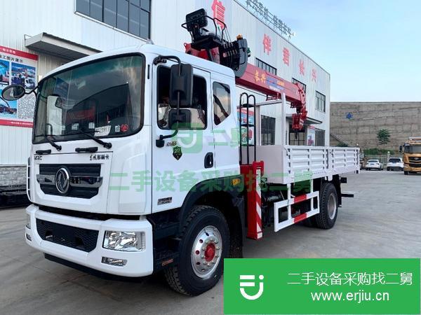 湖北出售二手東風多利卡D9單橋隨車吊