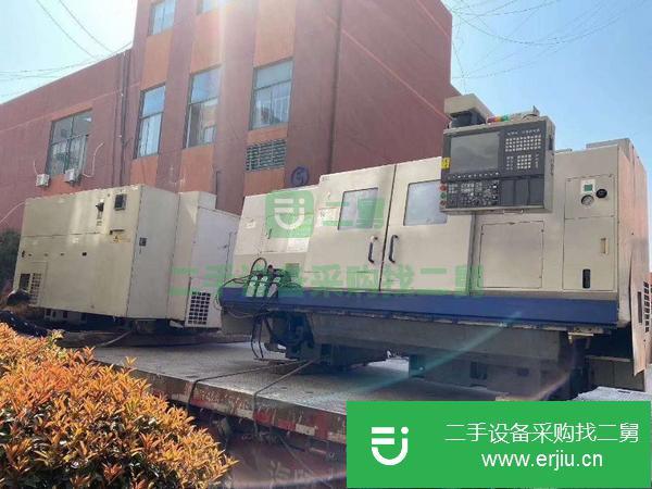 河南出售二手北一大隈LBR-370數控斜身車床