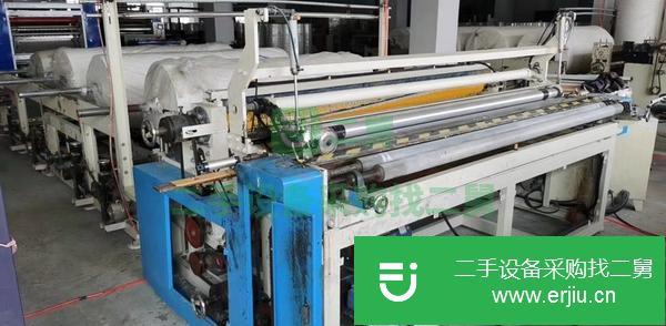 山東出售寶索2.2米復卷機一臺，四后架