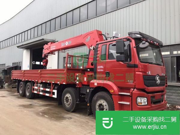 山東出售二手陜汽德龍新M3000前四后八16噸5節臂隨車吊