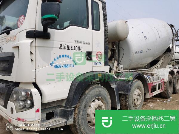 山東出售二手豪沃14方攪拌罐車