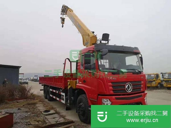 陜西出售二手東風12噸隨車吊